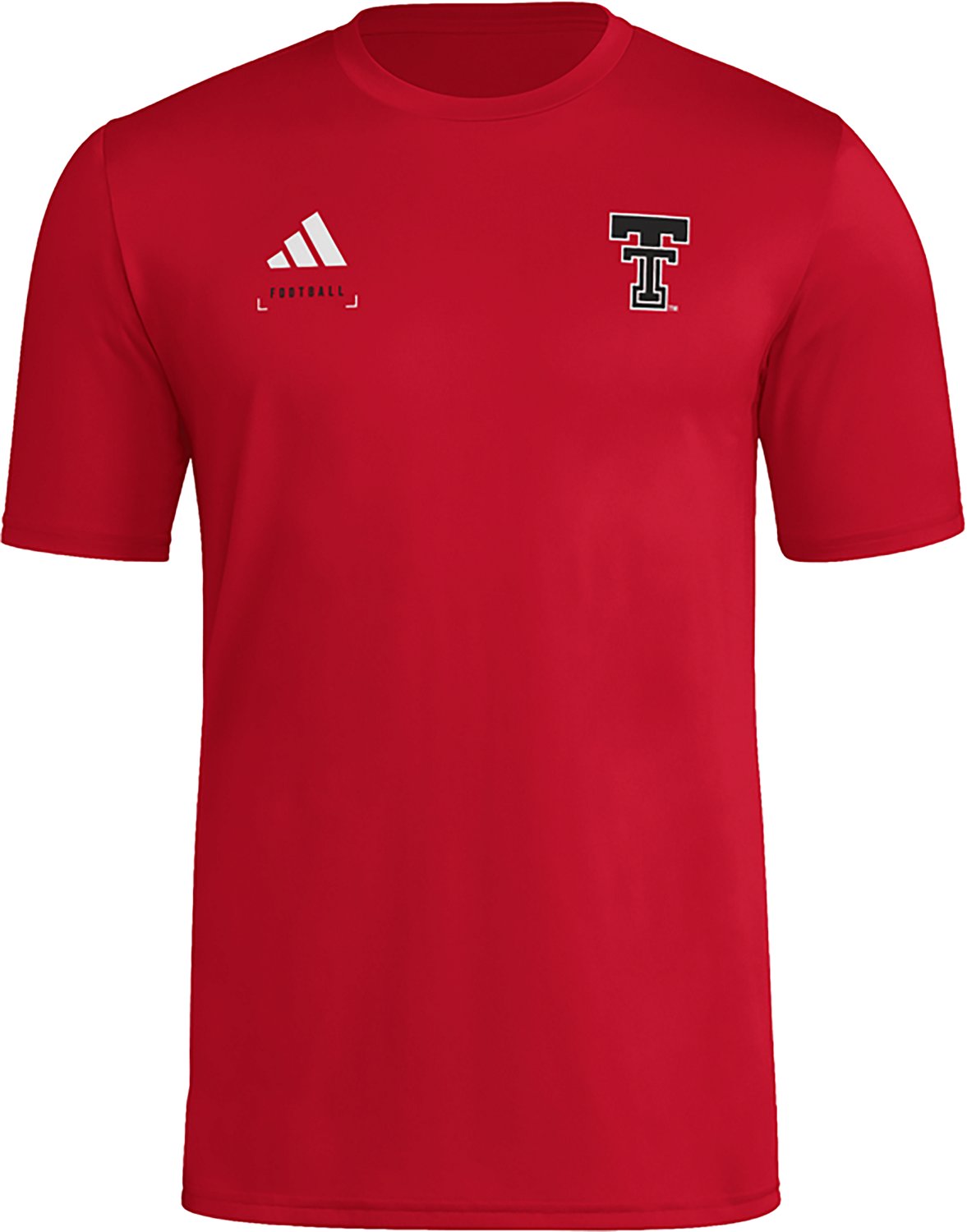 adidas Men's Texas Tech University Locker Football Icon Graphic T-shirt - view number 2