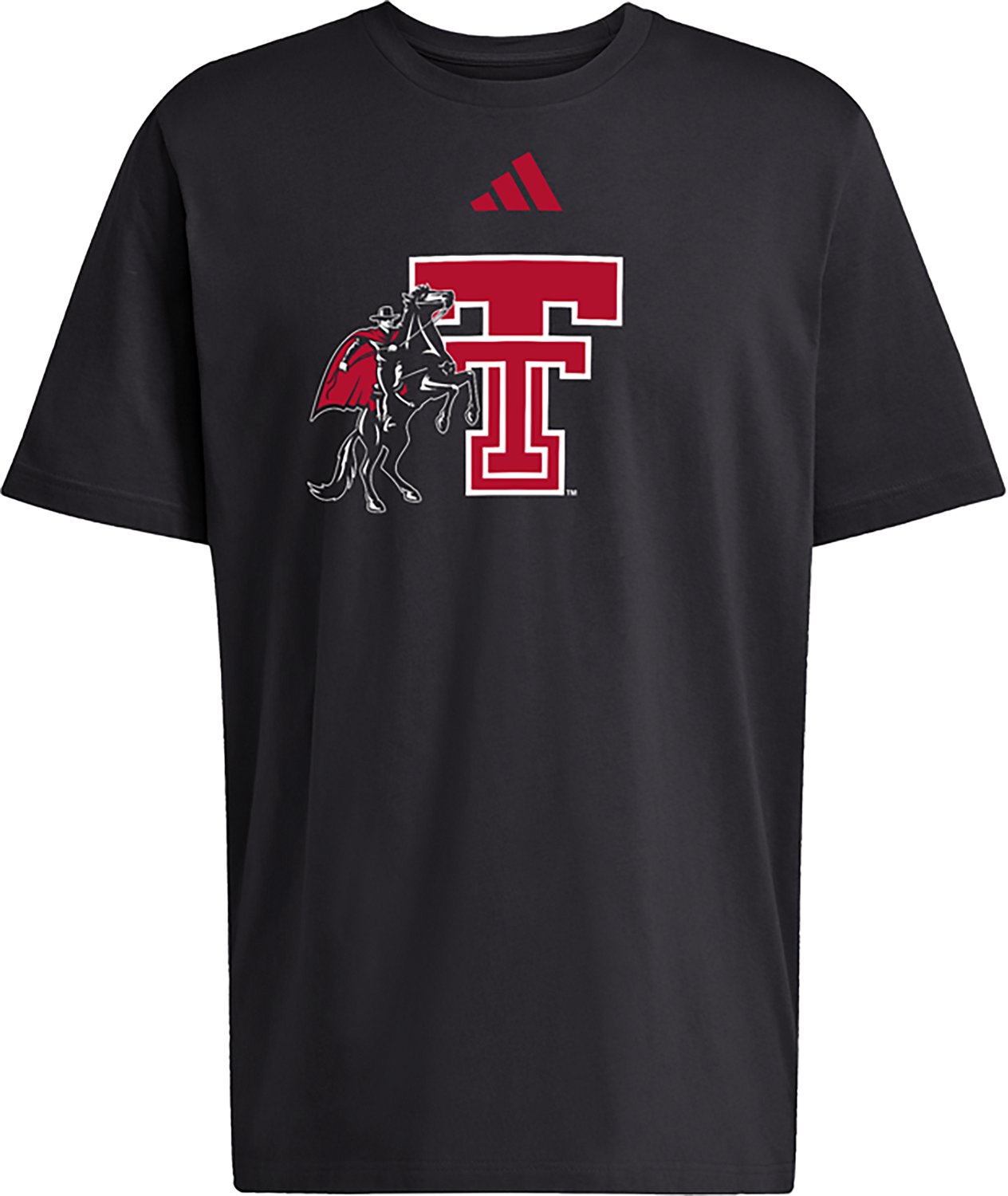 adidas Men's Texas Tech University Oversize Locker Logo Graphic T-shirt