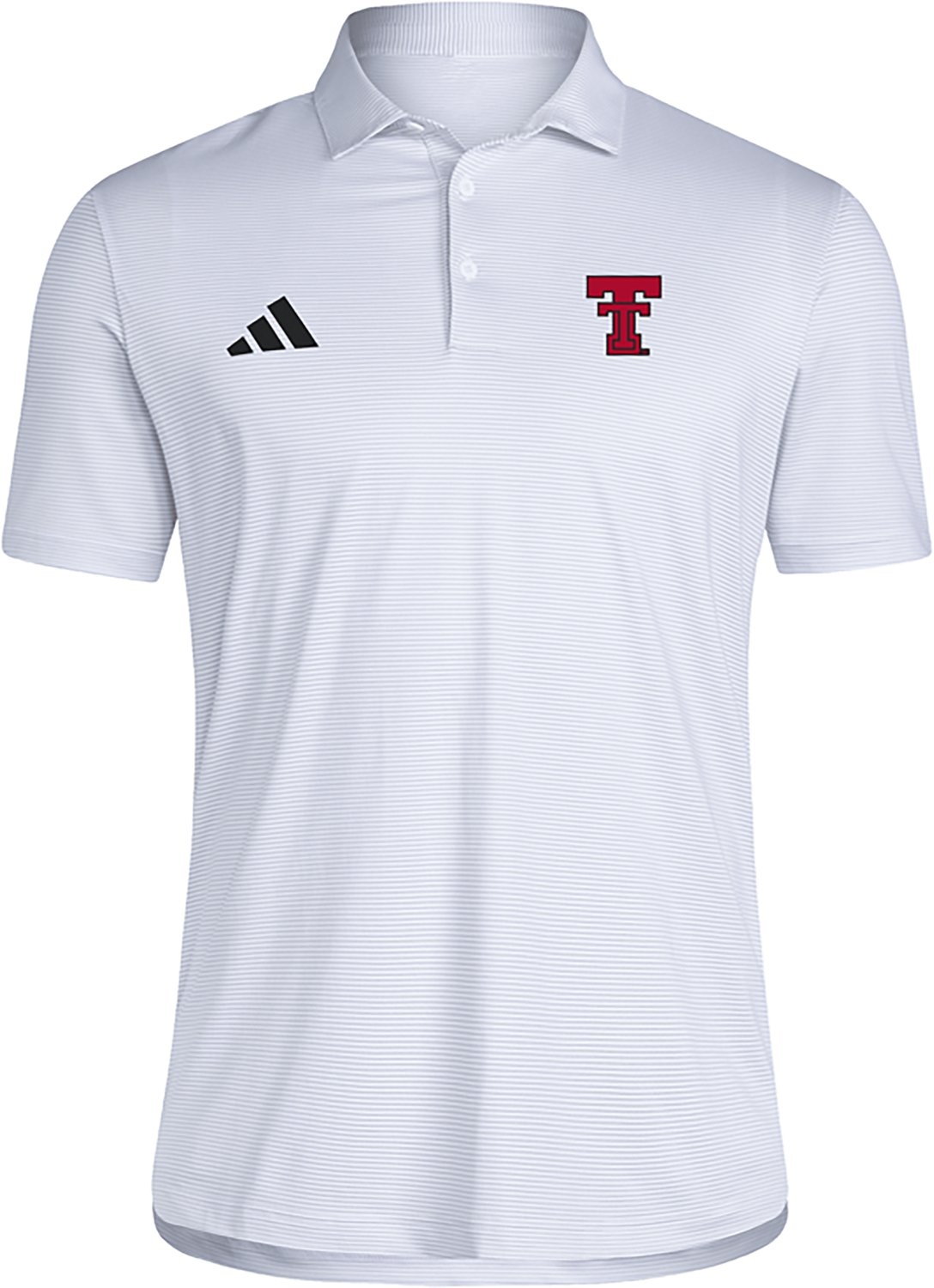 adidas Men's Texas Tech University Stripe Ulimate365 Polo Shirt