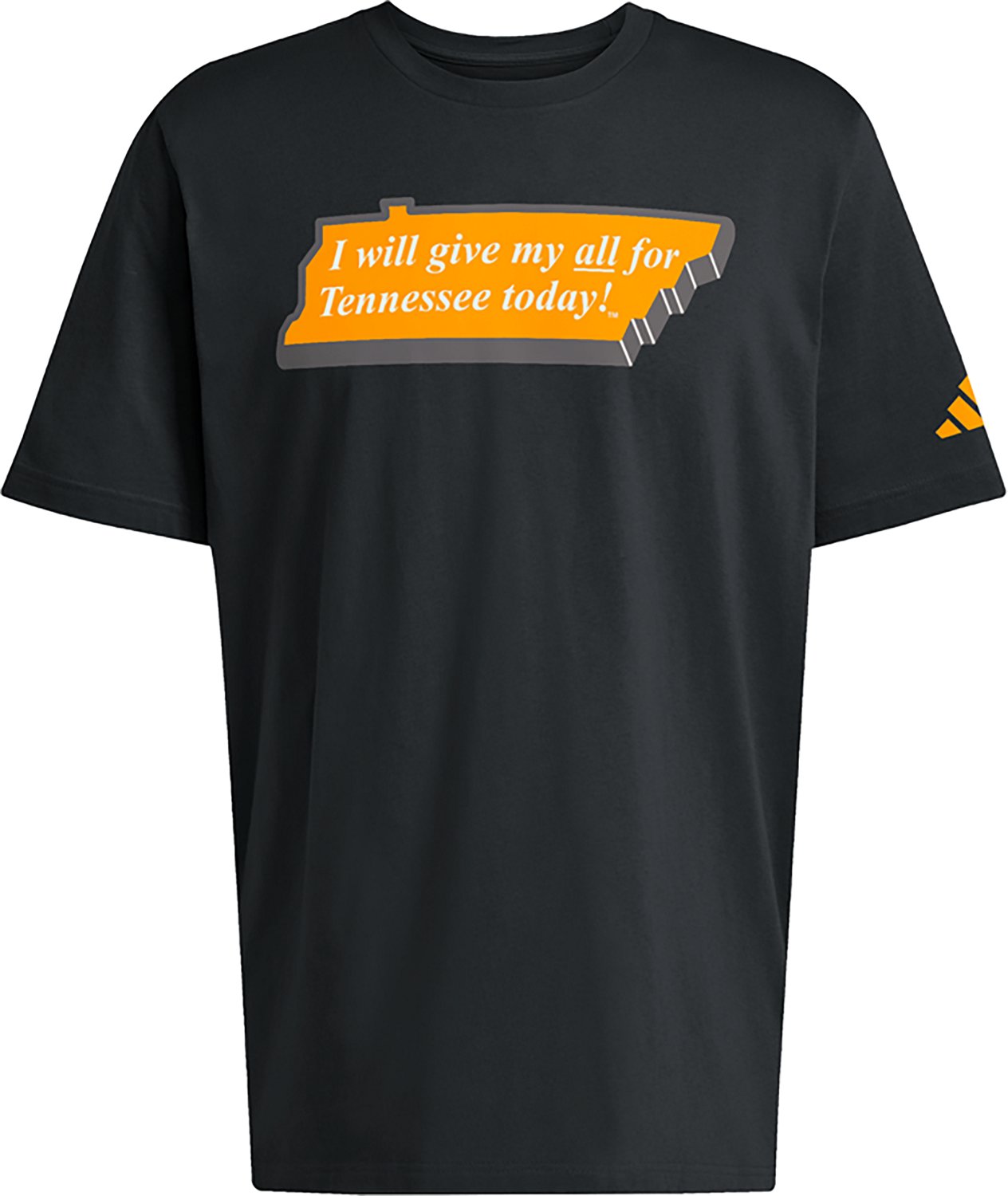 adidas Men's University of Tennessee I Will Give My All Fresh Graphic T-shirt