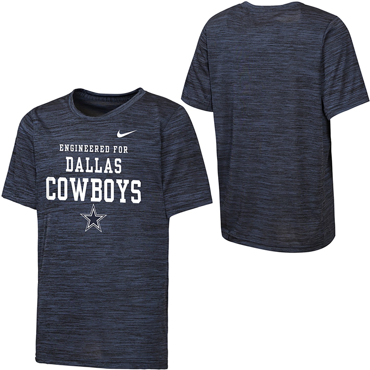 Nike Youth Dallas Cowboys NFL Legend Velocity Short Sleeve T‑Shirt