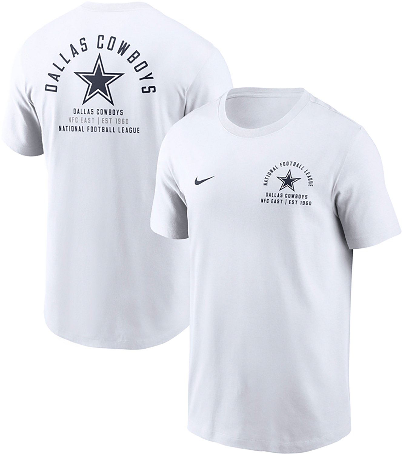 Nike Men’s Dallas Cowboys Split Logo Short Sleeve T‑shirt