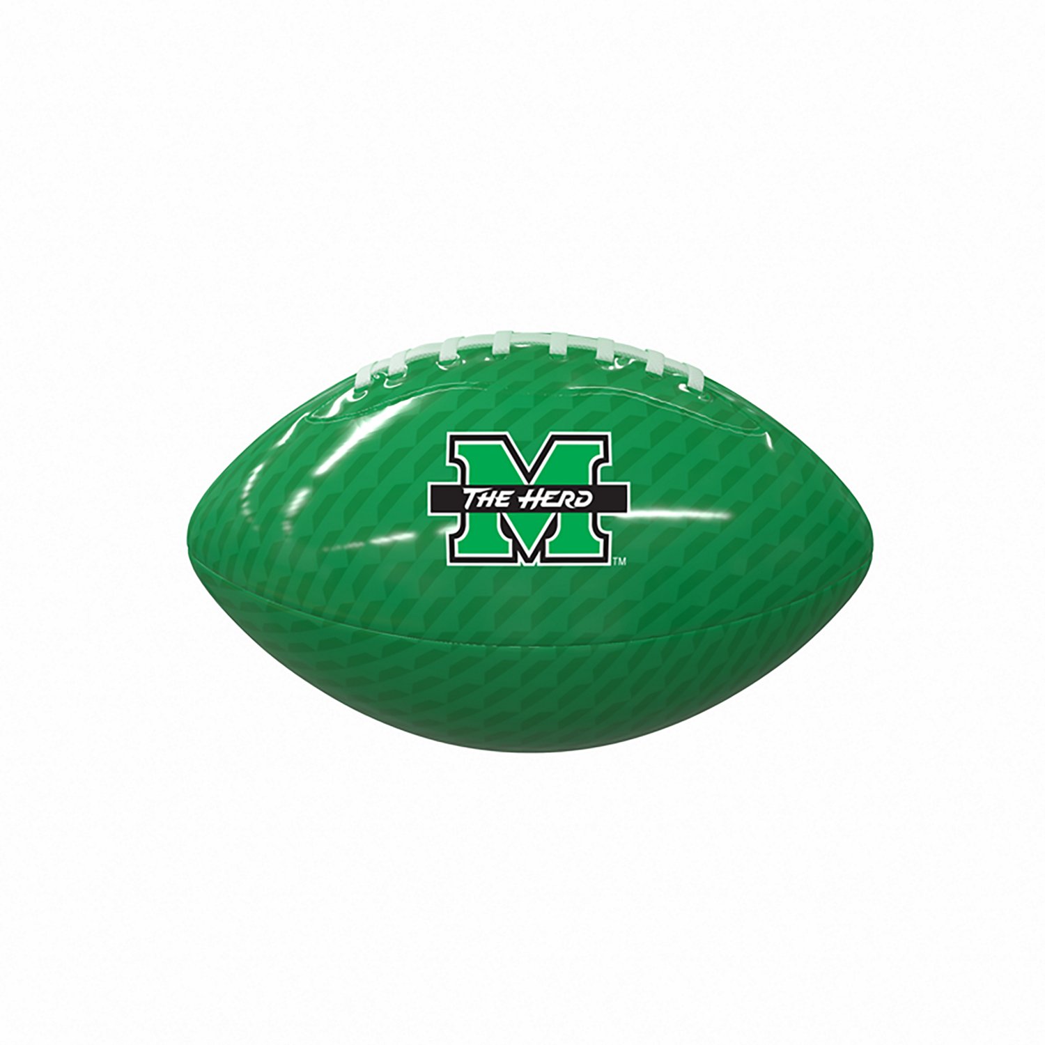 Logo Brands Marshall University Carbon Fiber Mini Size Glossy Football