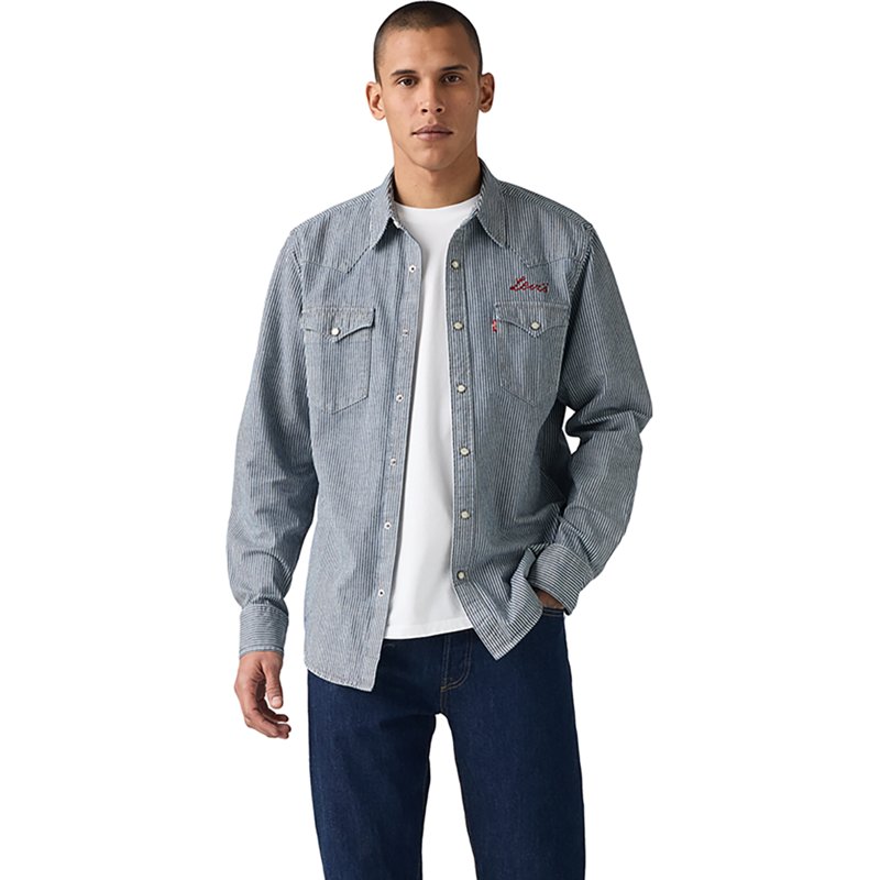 Levi's Men's Classic Standard Fit Western Shirt - Roadtrip Stripes
