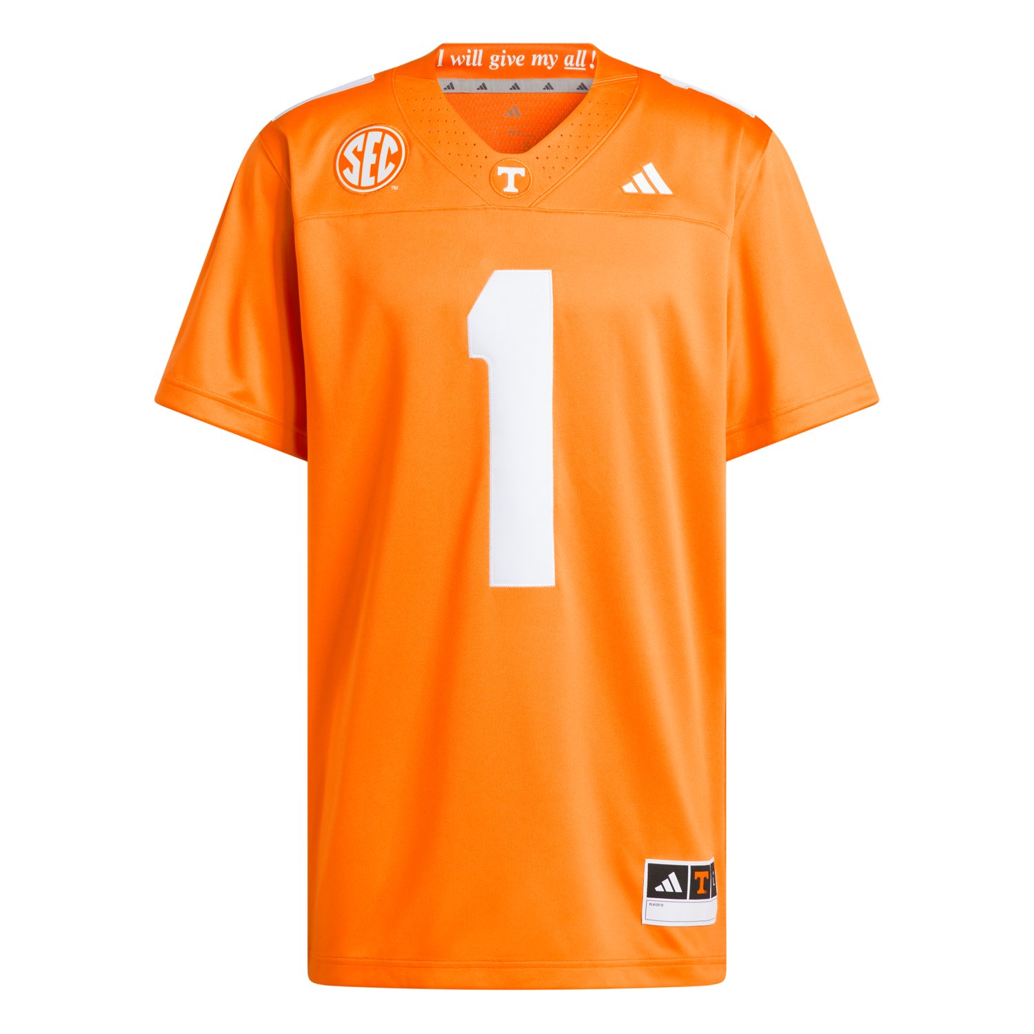 adidas Men’s Tennessee Volunteers Premier Home Jersey - view number 3