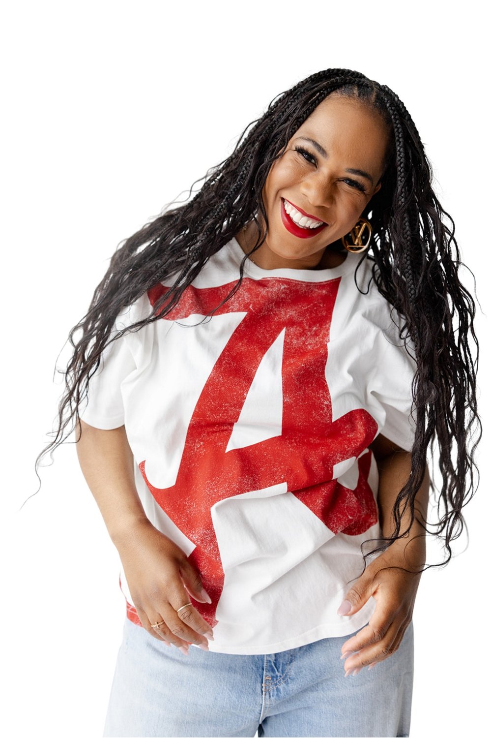 Gameday Social Women's University of Alabama Lawson Logo Oversized T‑Shirt