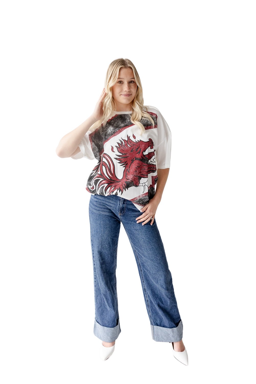 Gameday Social Women's University of Mississippi Lawson Logo Oversized T-shirt - view number 2