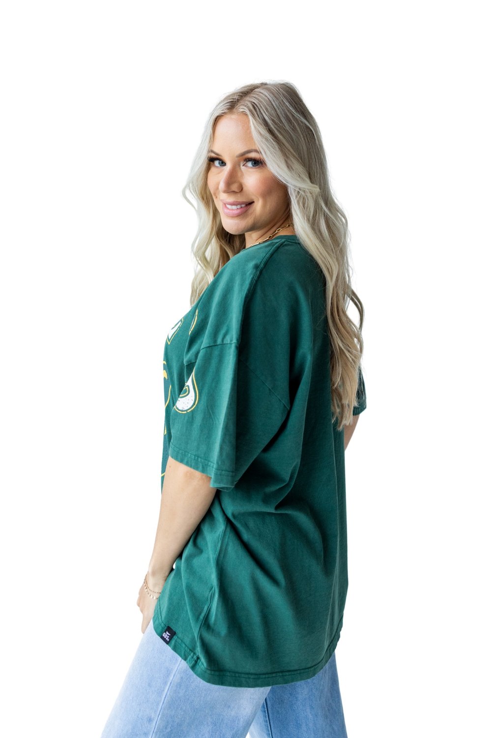 Gameday Social Women's Baylor University Southern Split Oversized Band Graphic T-shirt - view number 2