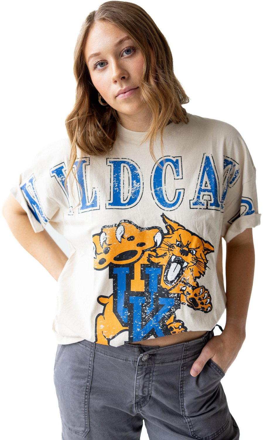 Gameday Social Women's University of Kentucky Southern Split Oversized Band Graphic T-shirt