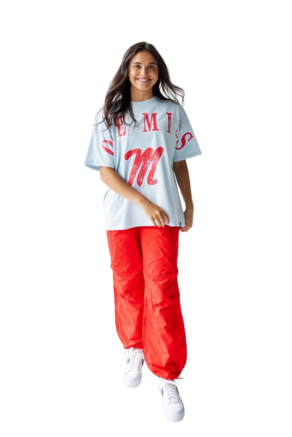 Gameday Social Women's University of Mississippi Southern Split Oversized Band Graphic T-shirt