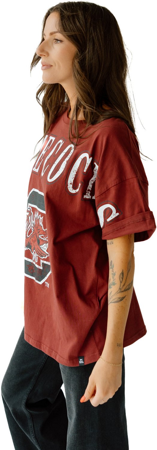 Gameday Social Women's University of South Carolina Southern Split Oversized Band Graphic T-shirt - view number 2