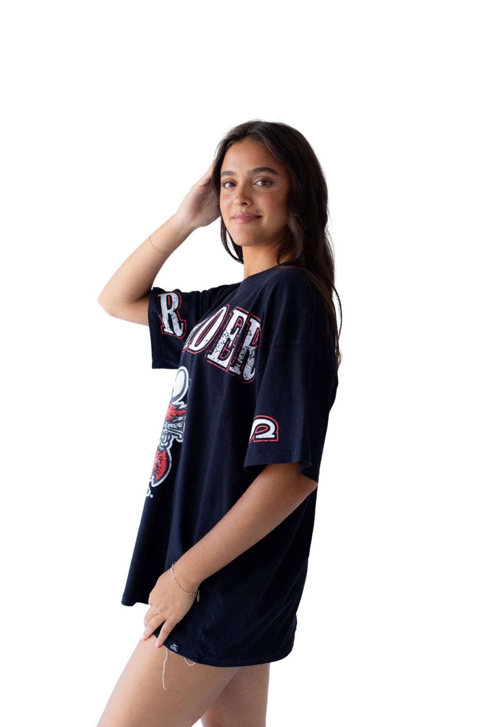 Gameday Social Women's Texas Tech University Southern Split Oversized Band Graphic T-shirt - view number 2