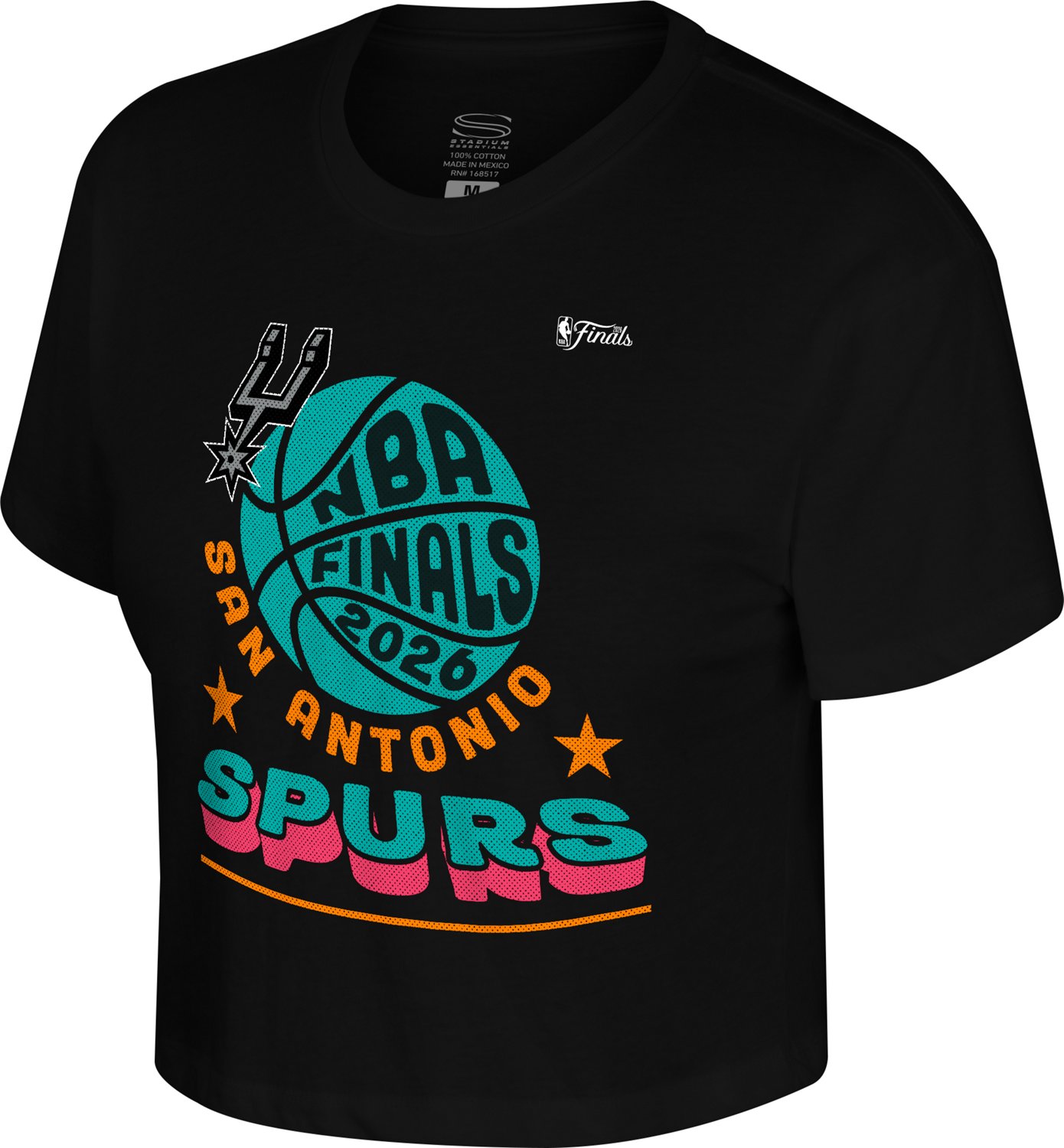 Stadium Essentials Women's San Antonio Spurs 25-26 Finals Open Book T-shirt