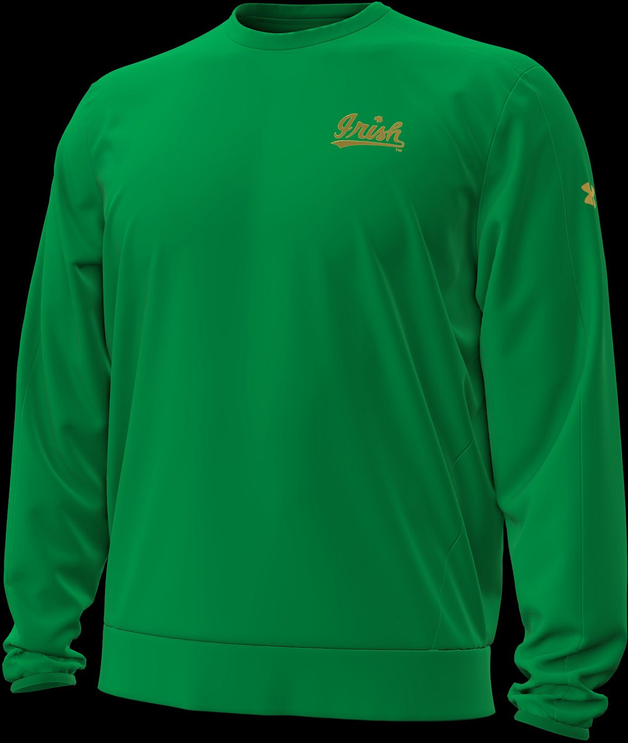 Under Armour Men's University of Notre Dame Team Script Sideline Coach Storm Armour Fleece Crew Sweatshirt