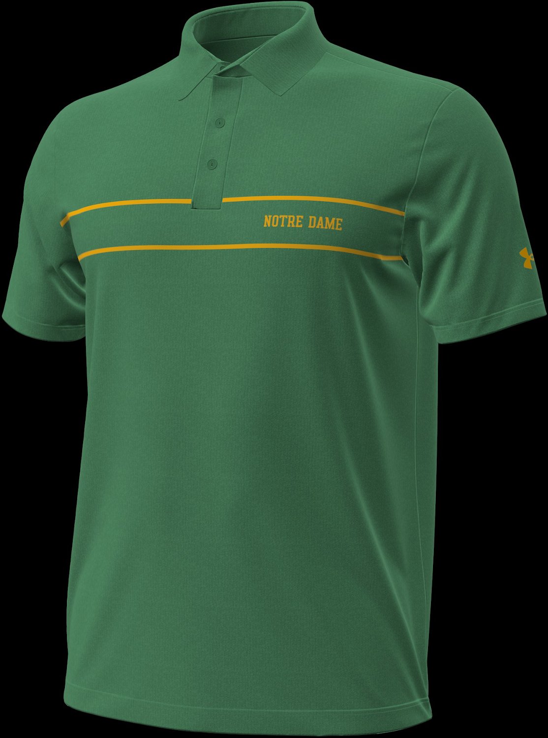 Under Armour Men's University of Notre Dame Playoff Chest Stripe Polo Shirt
