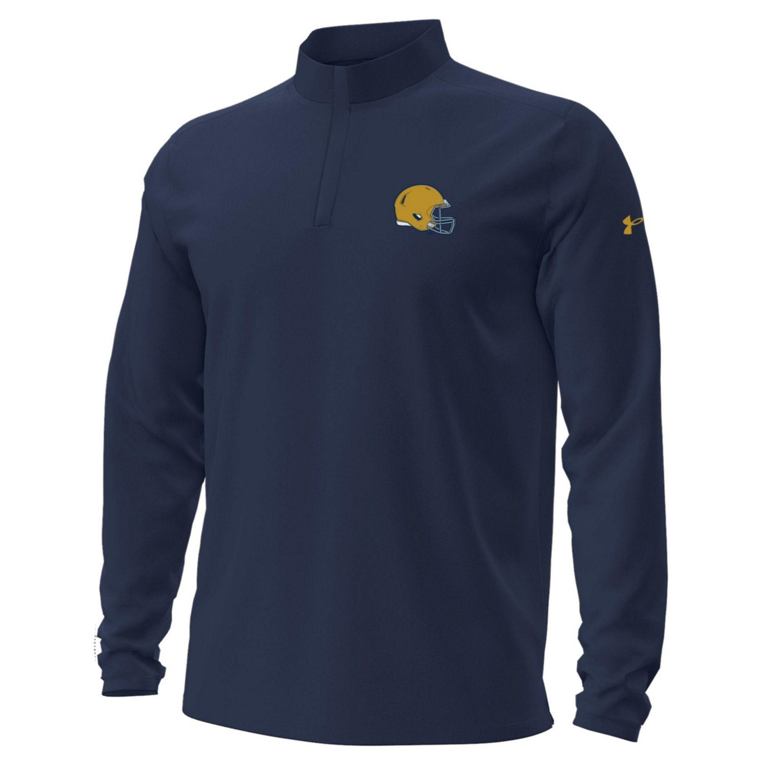 Under Armour Men's University of Notre Dame Helmet Sideline Motion 1/4-Zip Sweatshirt