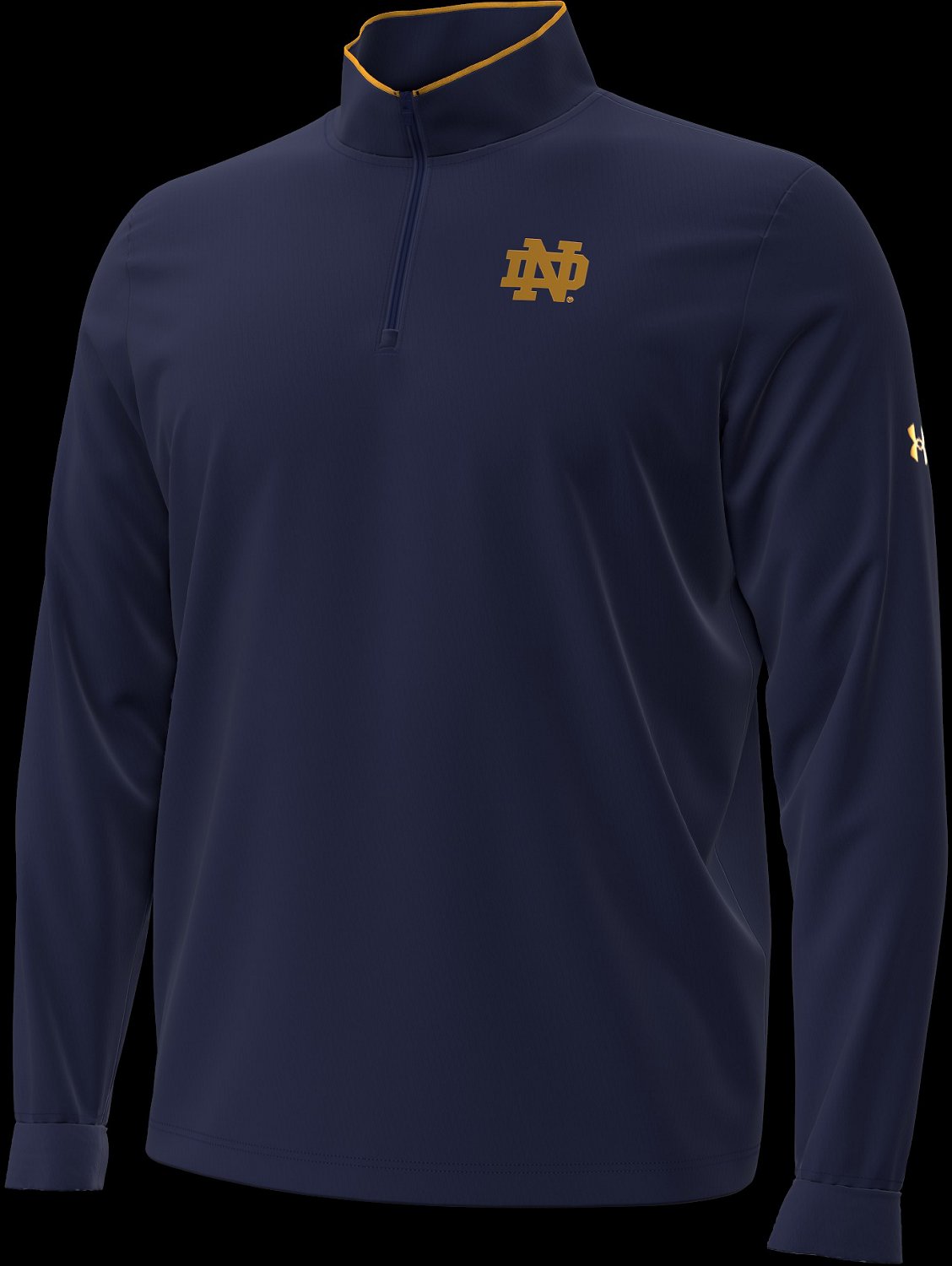Under Armour Men's University of Notre Dame Primary Logo Sideline Midweight 1/4-Zip Sweatshirt