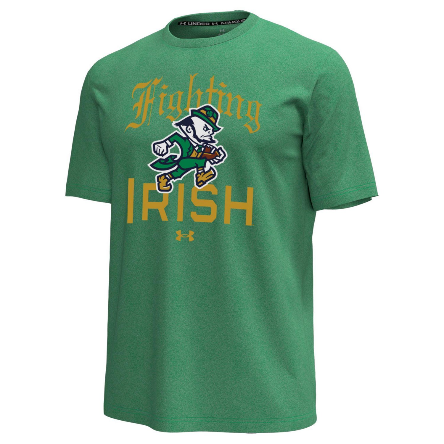 Under Armour Men's University of Notre Dame Wear Green Icon Graphic T-shirt