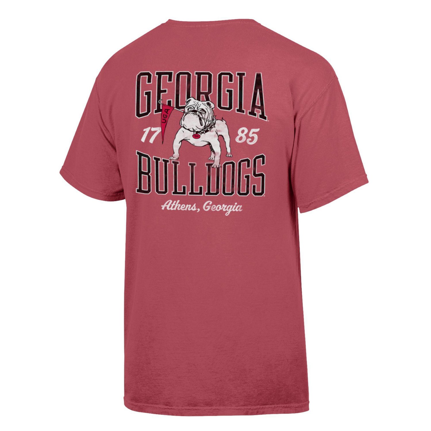 Comfort Wash Men's University of Georgia Bulldog Flag Short Sleeve T-Shirt