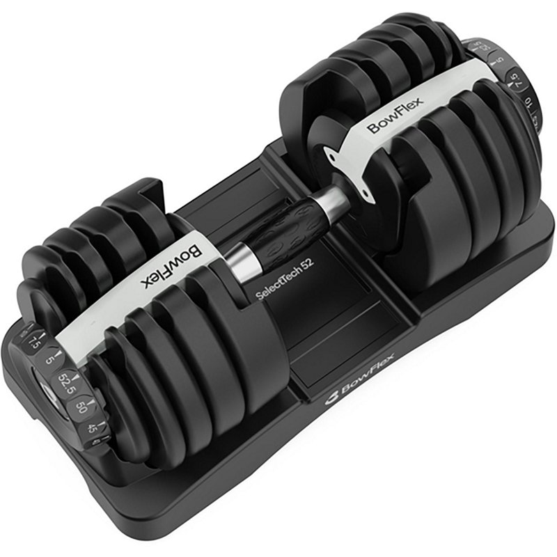 Bowflex SelectTech 52 Dumbbell – Single, Black