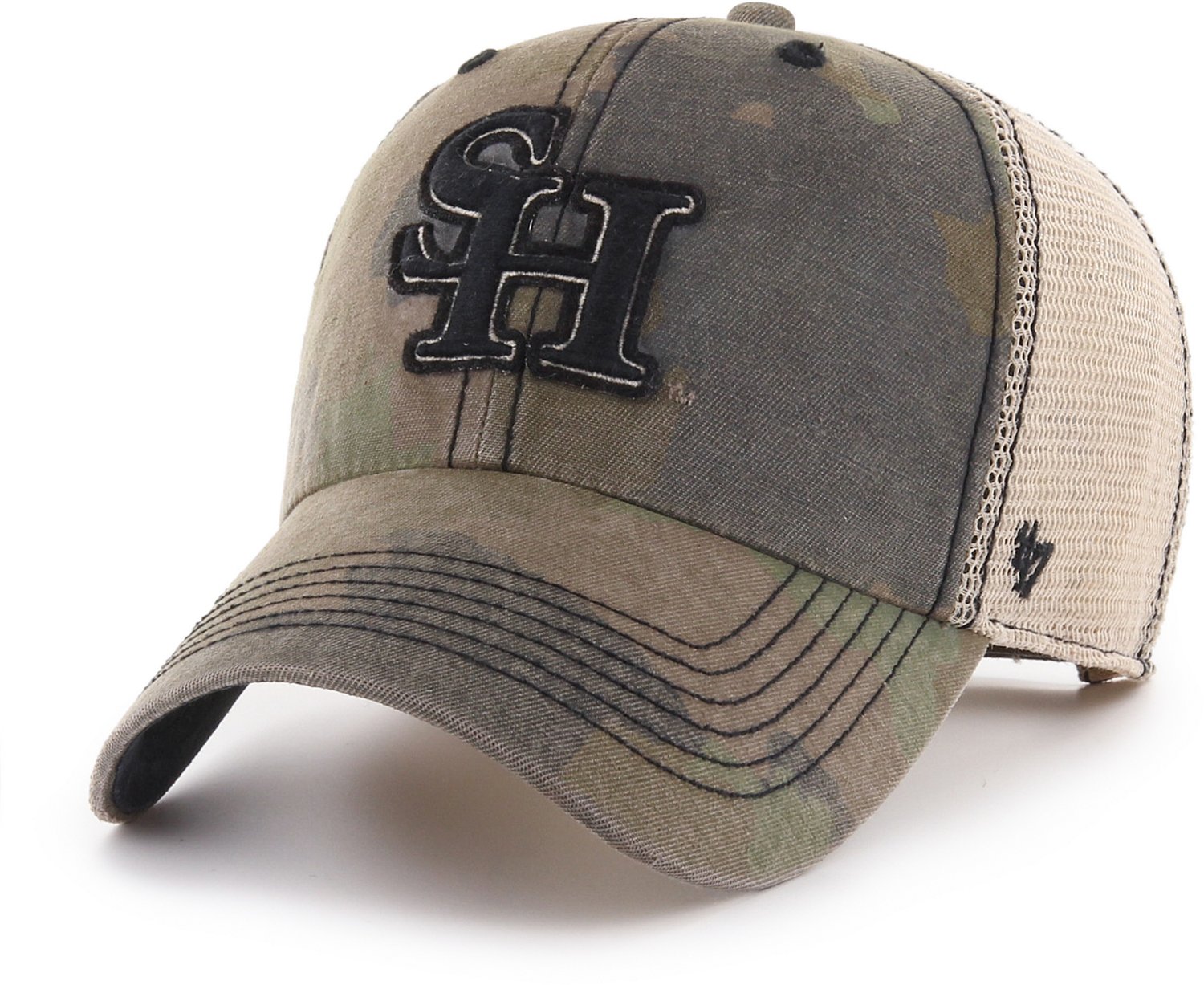 '47 Adults' Sam Houston State Frontline Camo Burnett Clean Up Cap
