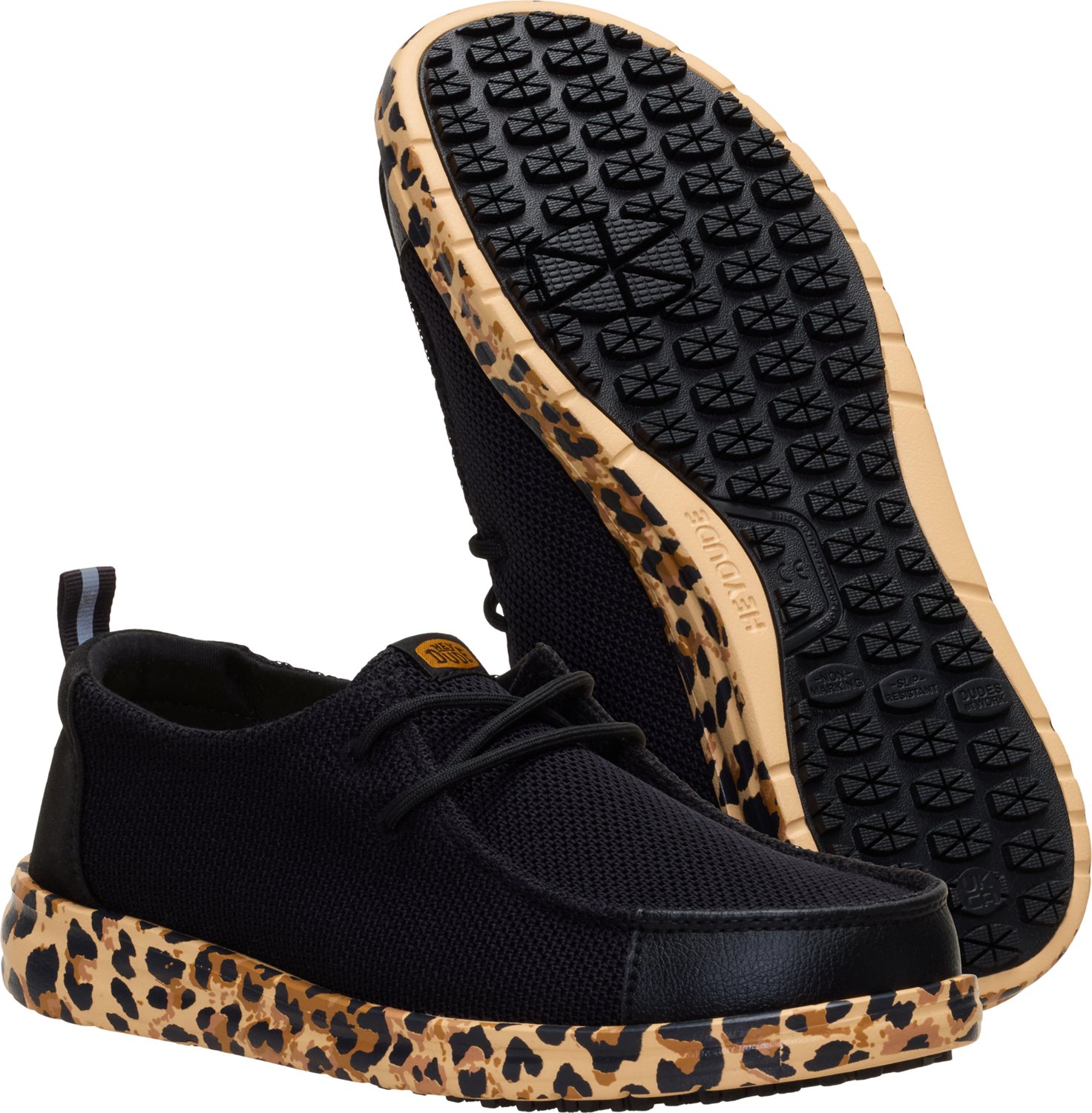 HEYDUDE Women's Wendy Work CE Leopard Work Shoes - view number 6