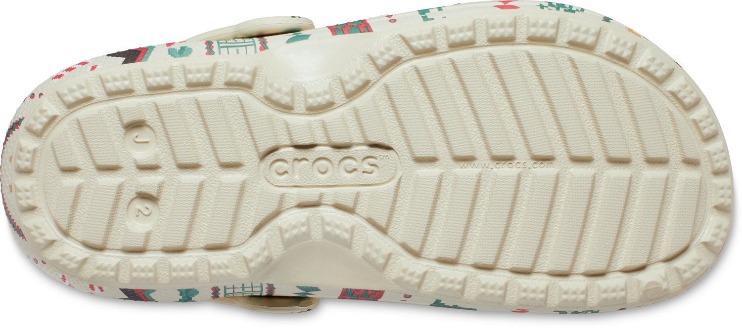 Crocs Kids' Classic Lined Fair Isle Clogs