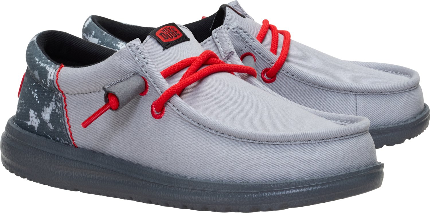 HEYDUDE Boys’ Wally Funk Youth Splatter Camo Shoes - view number 3