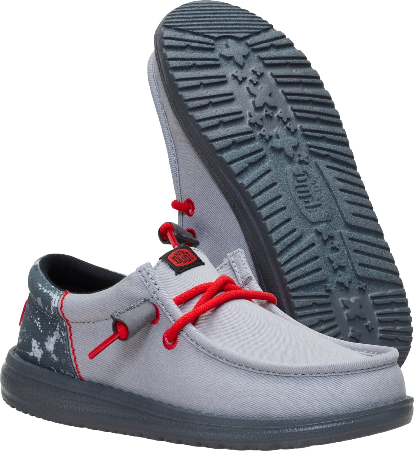 HEYDUDE Boys’ Wally Funk Youth Splatter Camo Shoes - view number 6