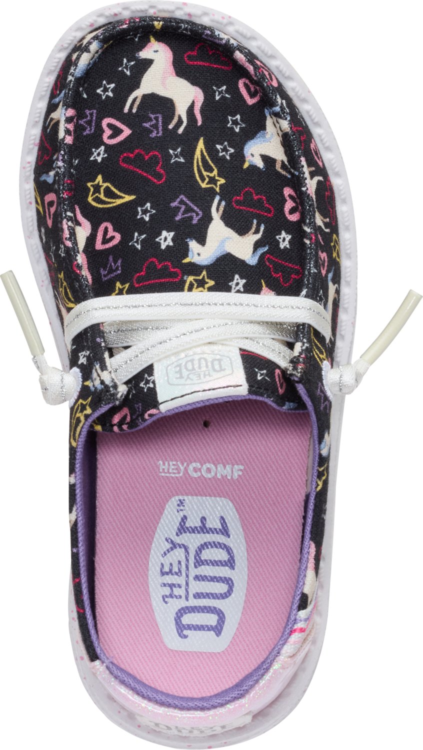 HEYDUDE Wendy Toddler Unicorn Stars Shoes - view number 5