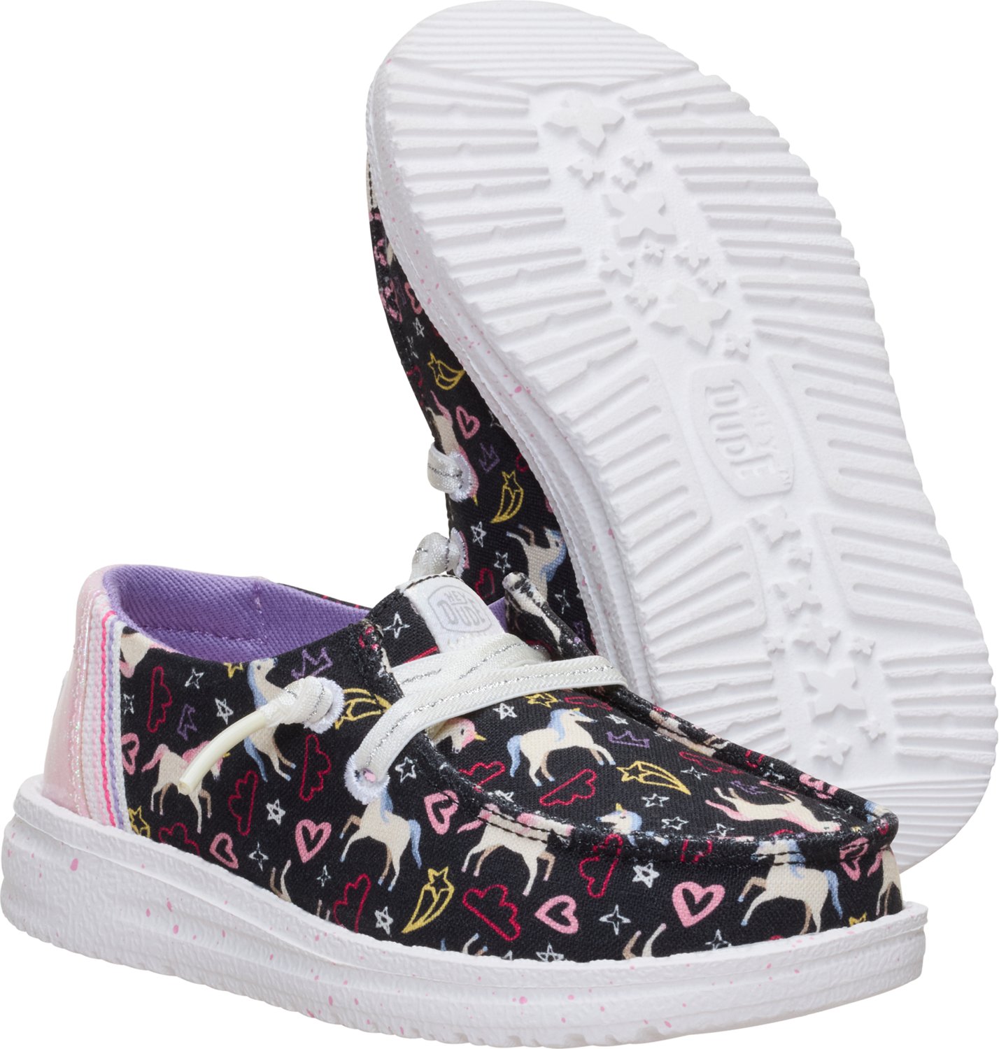 HEYDUDE Wendy Toddler Unicorn Stars Shoes - view number 6