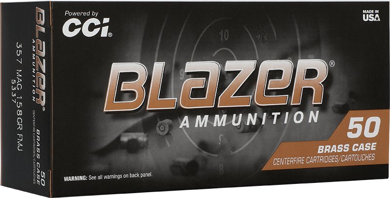 Blazer Brass .357 Magnum 158-Grain Handgun Ammunition - 50 Rounds