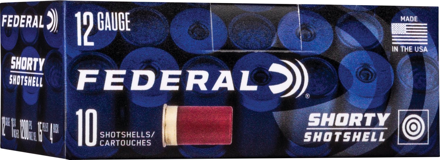 Federal Shorty 12 Gauge 4 Buck Shotshells - 10 Rounds