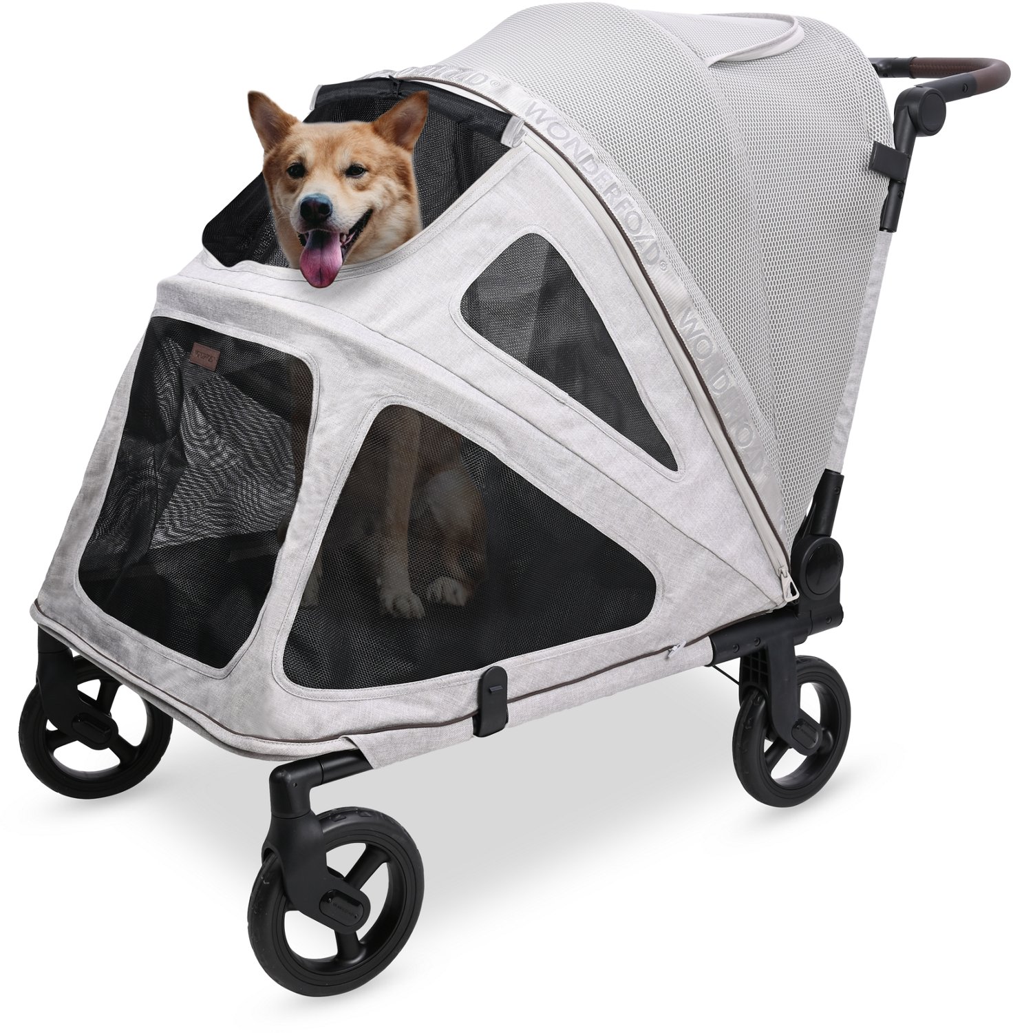 Wonderfold Hudson Flat Fold Large Pet Stroller Wagon - view number 2