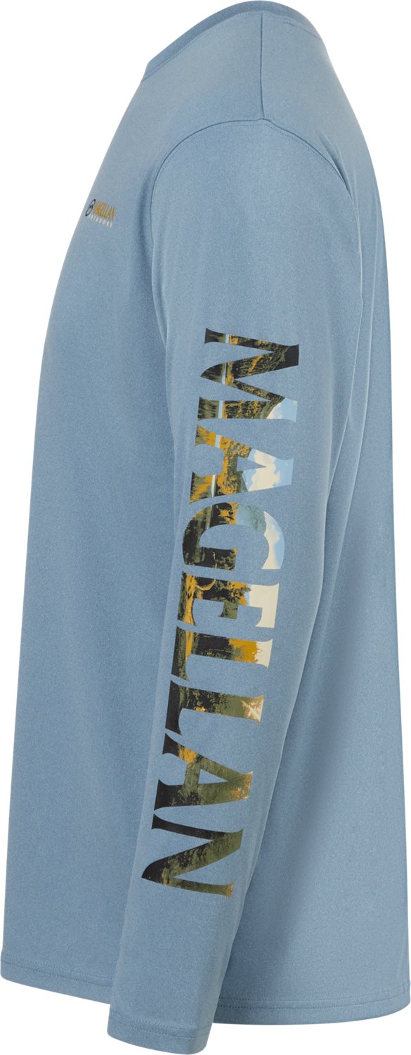 Magellan Outdoors Men's Casting Crew Long Sleeve T-shirt                                                                         - view number 3
