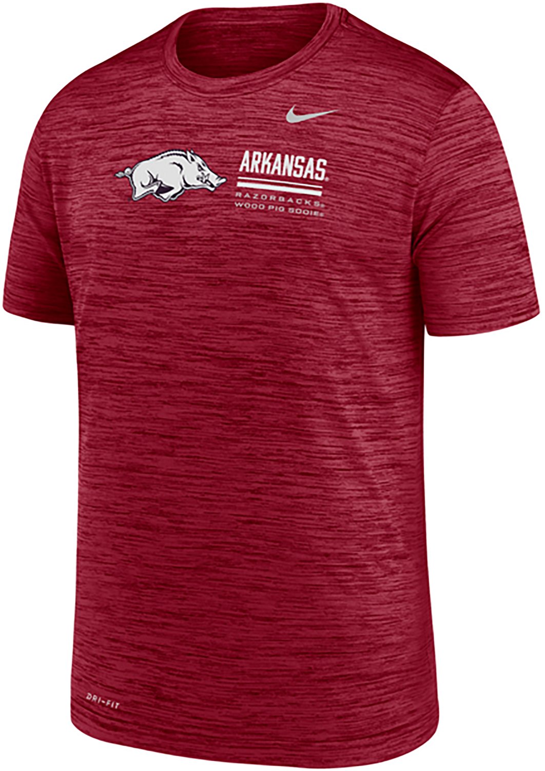 Nike Boys' Arkansas Primary Logo Velocity Short Sleeve T-shirt