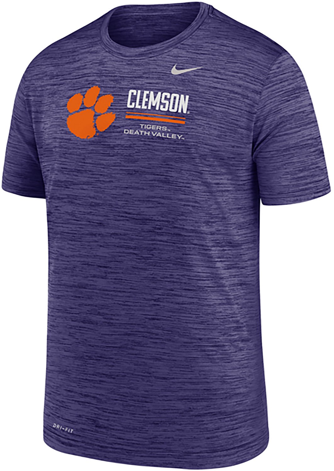 Nike Boys' Clemson Primary Logo Velocity Short Sleeve T-shirt