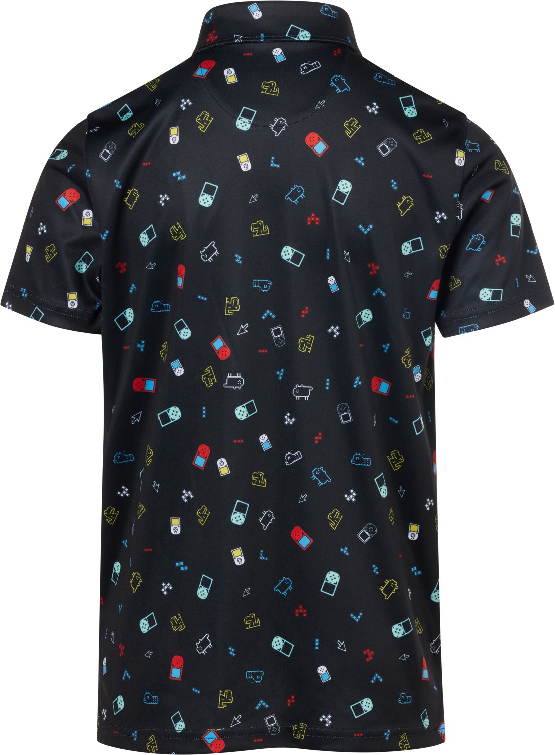 BCG Boys' Golf Print Performance Short Sleeve Polo - view number 2