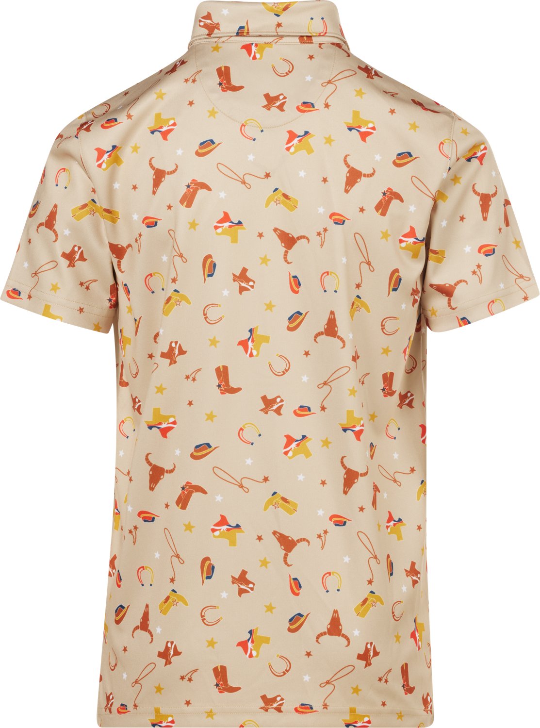BCG Boys' Golf Print Short Sleeve Performance Polo - view number 2