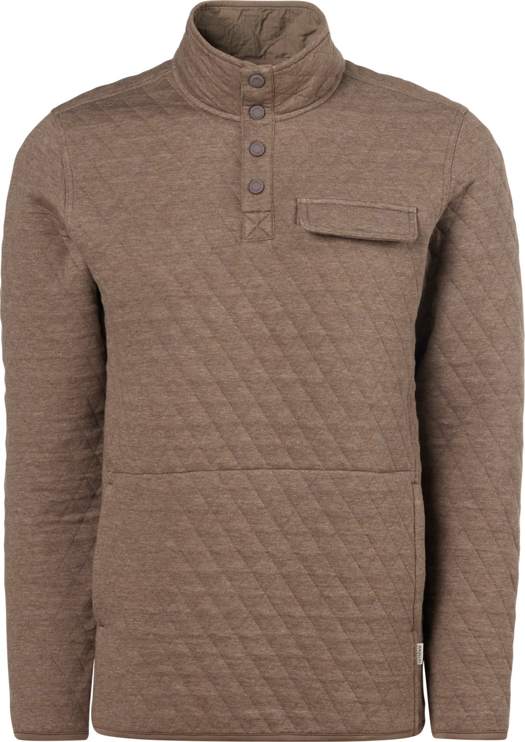 Magellan Outdoors Men's Campfire Quilted Fleece Long Sleeve Top