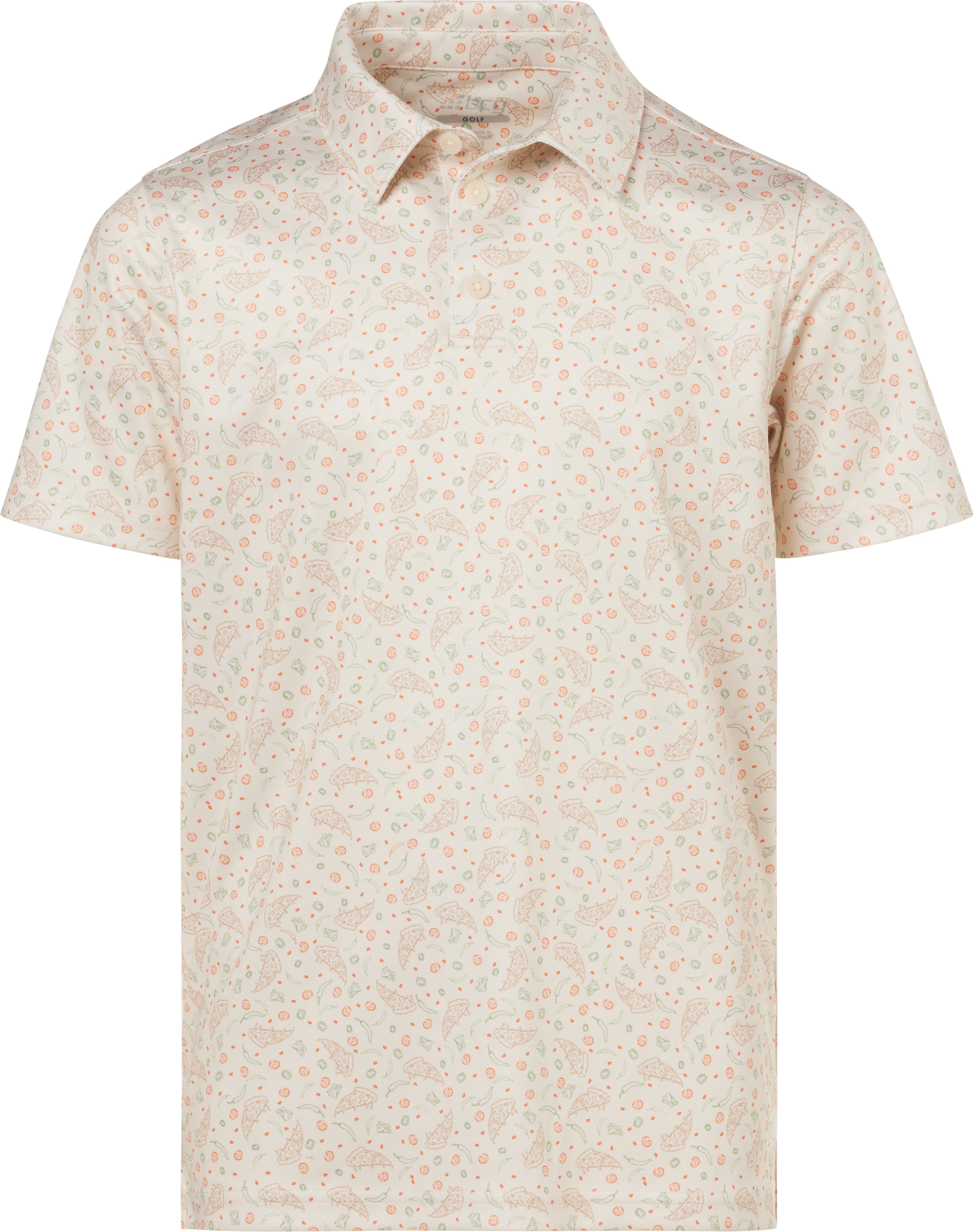 BCG Girls' Golf Printed Short Sleeve Performance Polo