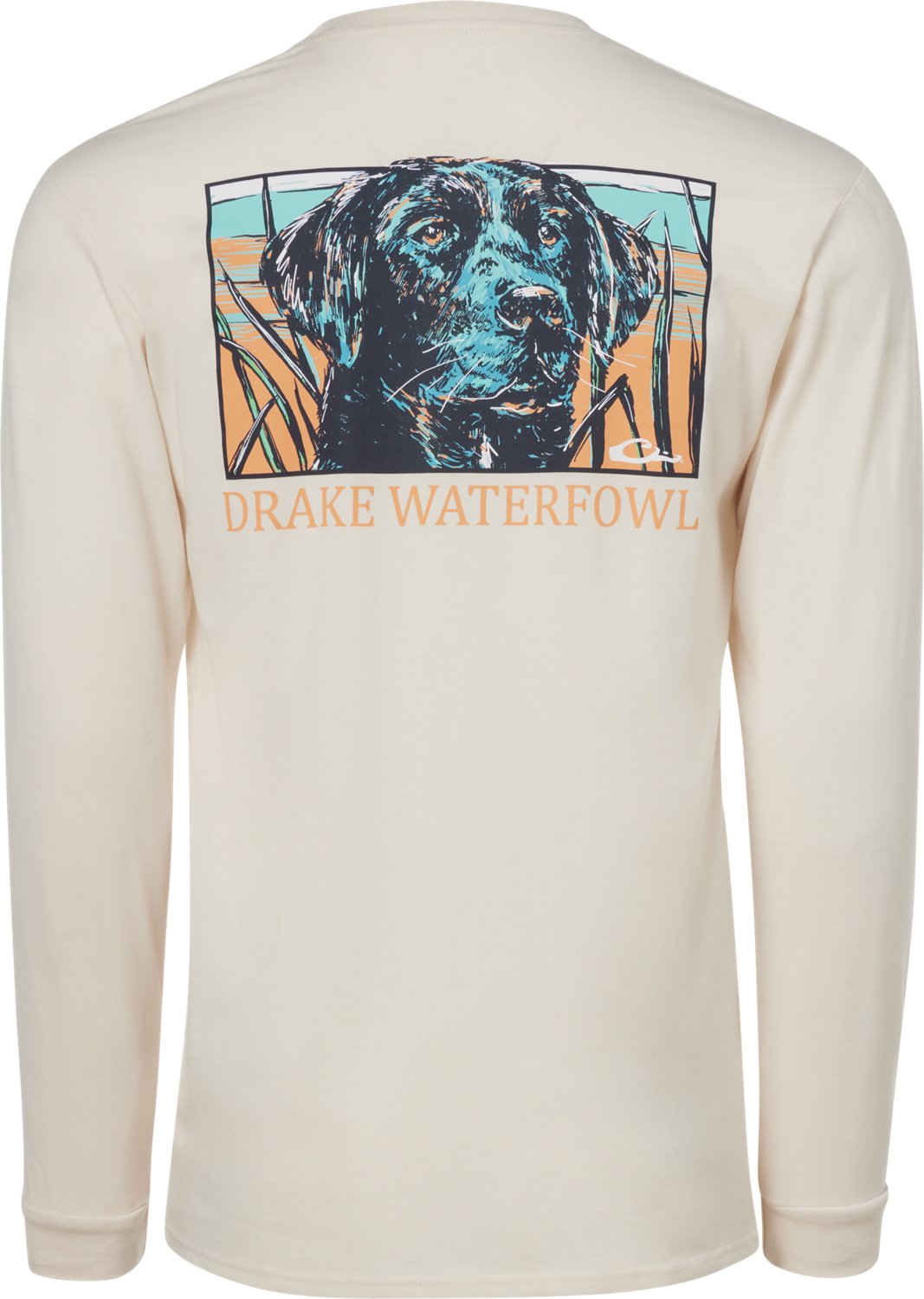 Drake Men's Waterfowl Watercolor Dog Long Sleeve T-shirt