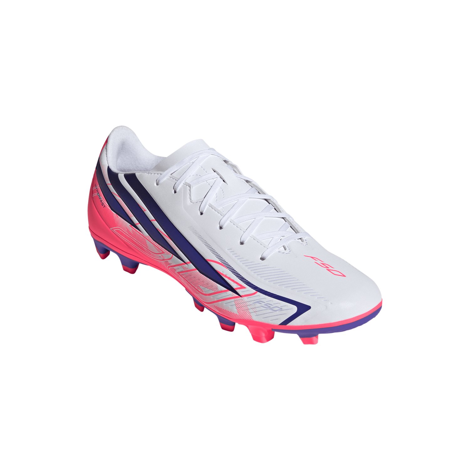 adidas Adults' F50 Hyperfast Club Firm Ground / Multi Ground Soccer Cleats - view number 3