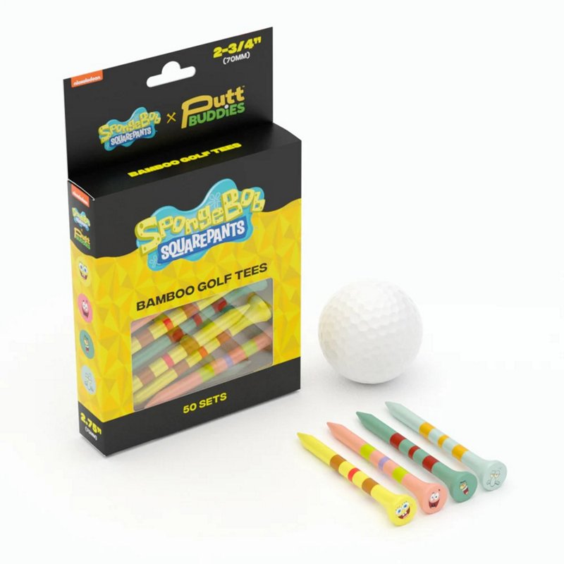 Spongebob Squarepants Character Bamboo Golf Tees 50âPack