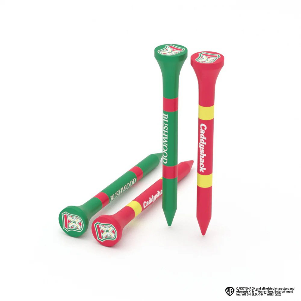 Caddyshack Bushwood Country Club Bamboo Golf Tees 50‑Pack