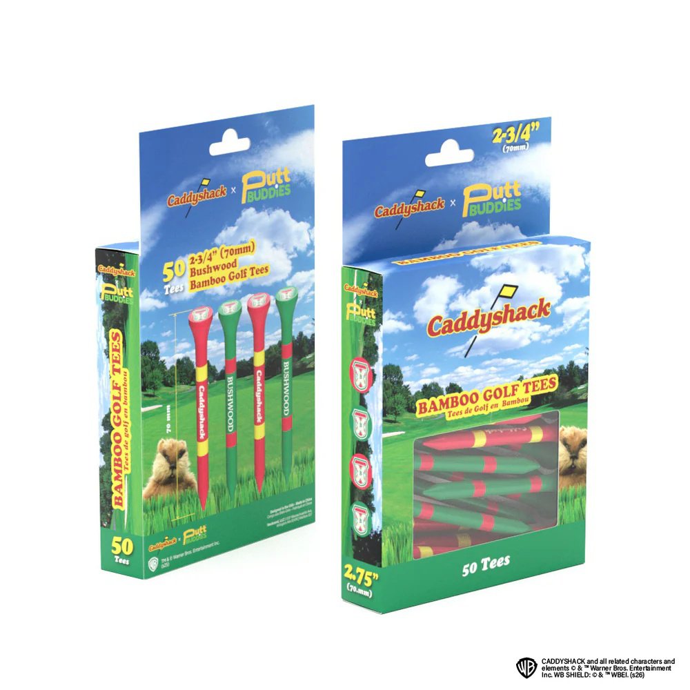 Caddyshack Bushwood Country Club Bamboo Golf Tees 50‑Pack