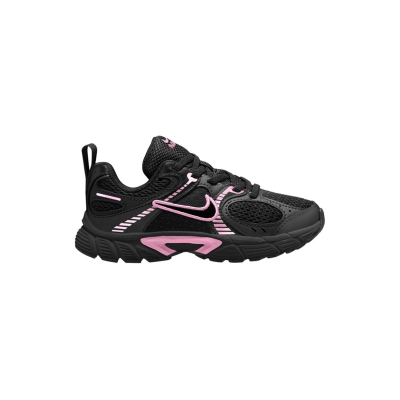 Nike Little Kids V5 Rnr Elastic Lace Lifestyle Sneakers from Finish Line - Black, Pink Rise