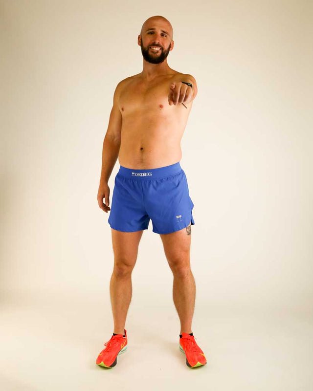 Chicknlegs Men's Black Half Split Shorts 4 in - view number 3