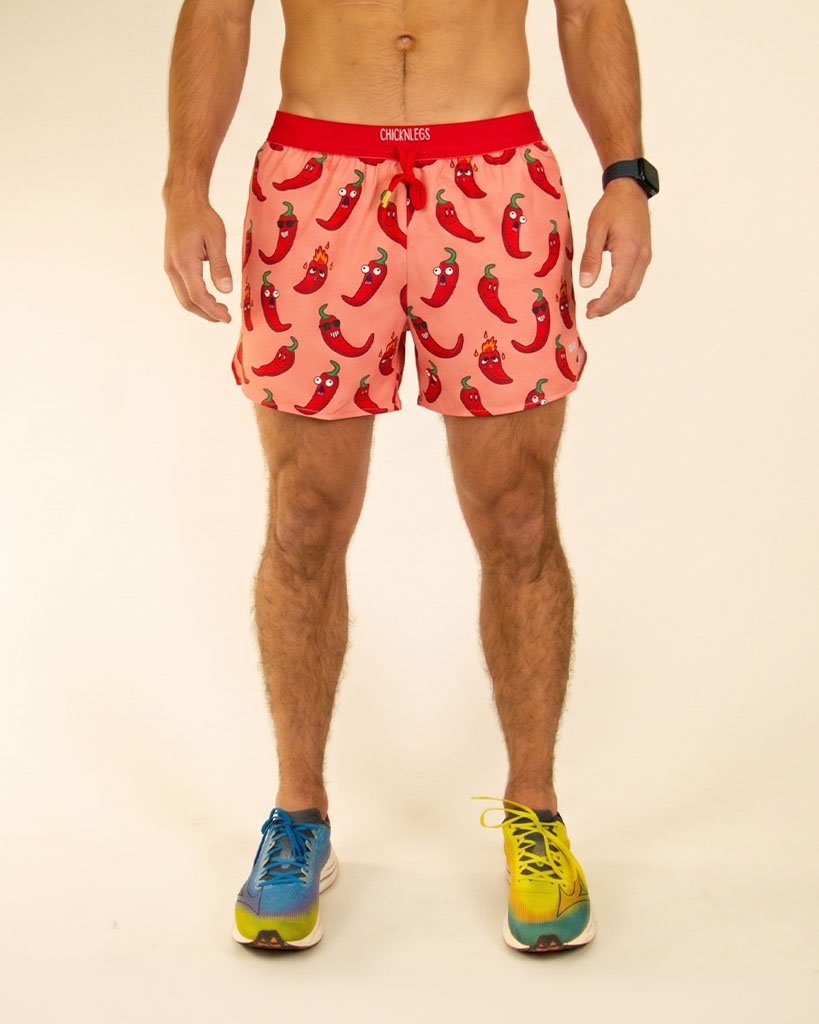 ChicknLegs Men's Chase Pack Chilis DS Running Shorts 5 In