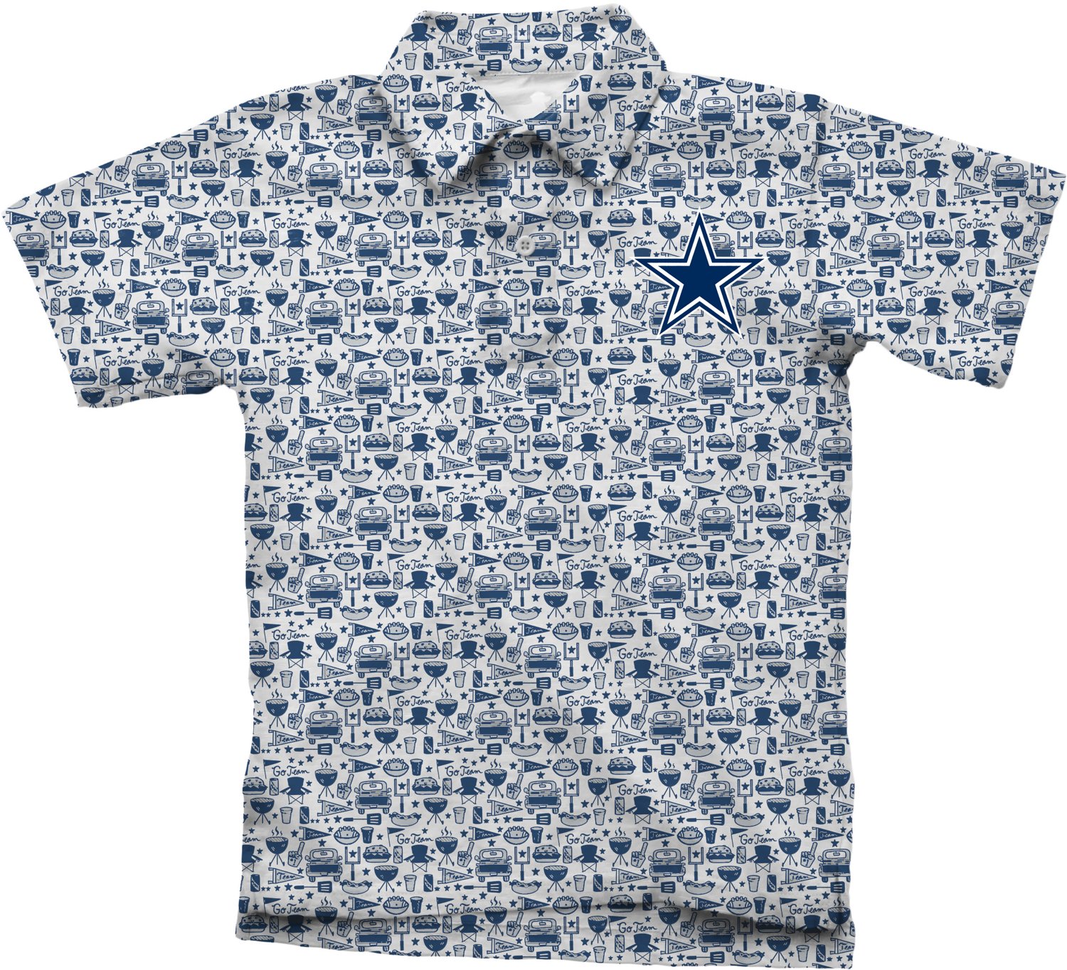 Wes and Willy Boys' Dallas Cowboys Tailgate Polo Shirt